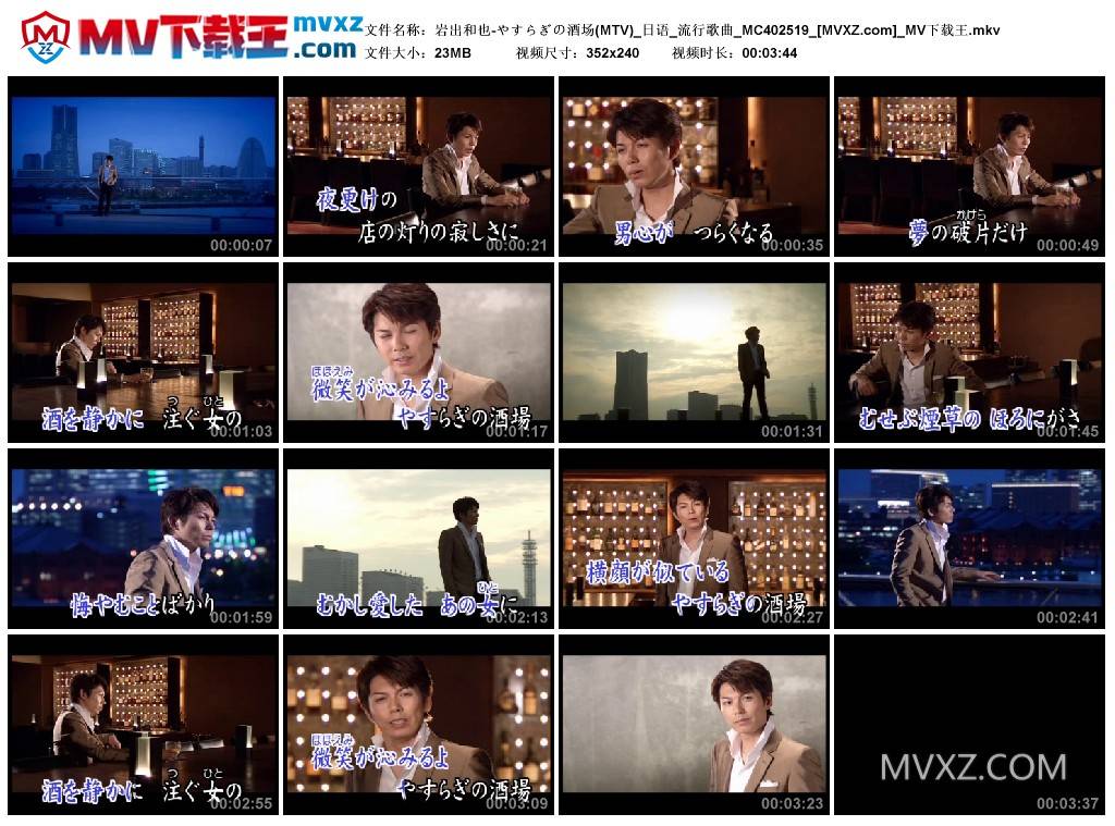 岩出和也-やすらぎの酒场(MTV)_日语_流行歌曲_MC402519